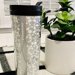 ⭐️ Starbucks Silver Stars 16oz Travel Tumbler Cup Mug